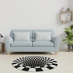 Anti-Slip 3D Illusion Carpet Rugs Decorative