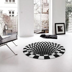 Anti-Slip 3D Illusion Carpet Rugs Decorative