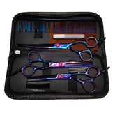 Dog grooming scissors colorful pet trimming scissors set