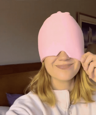 Cold Compress Eye Mask & Migraine Relief Hat