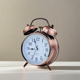 Copper Retro Metal Table Clock
