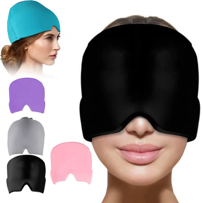Cold Compress Eye Mask & Migraine Relief Hat