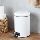 Maggey Brushed White Step Bin by EKO