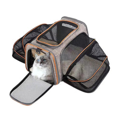 Portable Breathable Foldable Pet Dog Carrier Safety Zipper