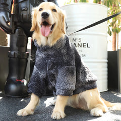 Winter Thick Big Dog Clothes Lambs Wool Jacket Coat