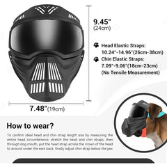 Pro Dog Goggles – Full-Face Tactical Sunglasses for Large Breeds Anti-UV and Windproof