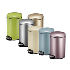 Maggey Brushed White Step Bin by EKO
