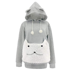 Fashion long sleeve casual hooded pet holder carrier big pocket blxcknorway™