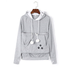 Fashion long sleeve casual hooded pet holder carrier big pocket blxcknorway™