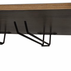 Bar service trolley, vintage wood and metal