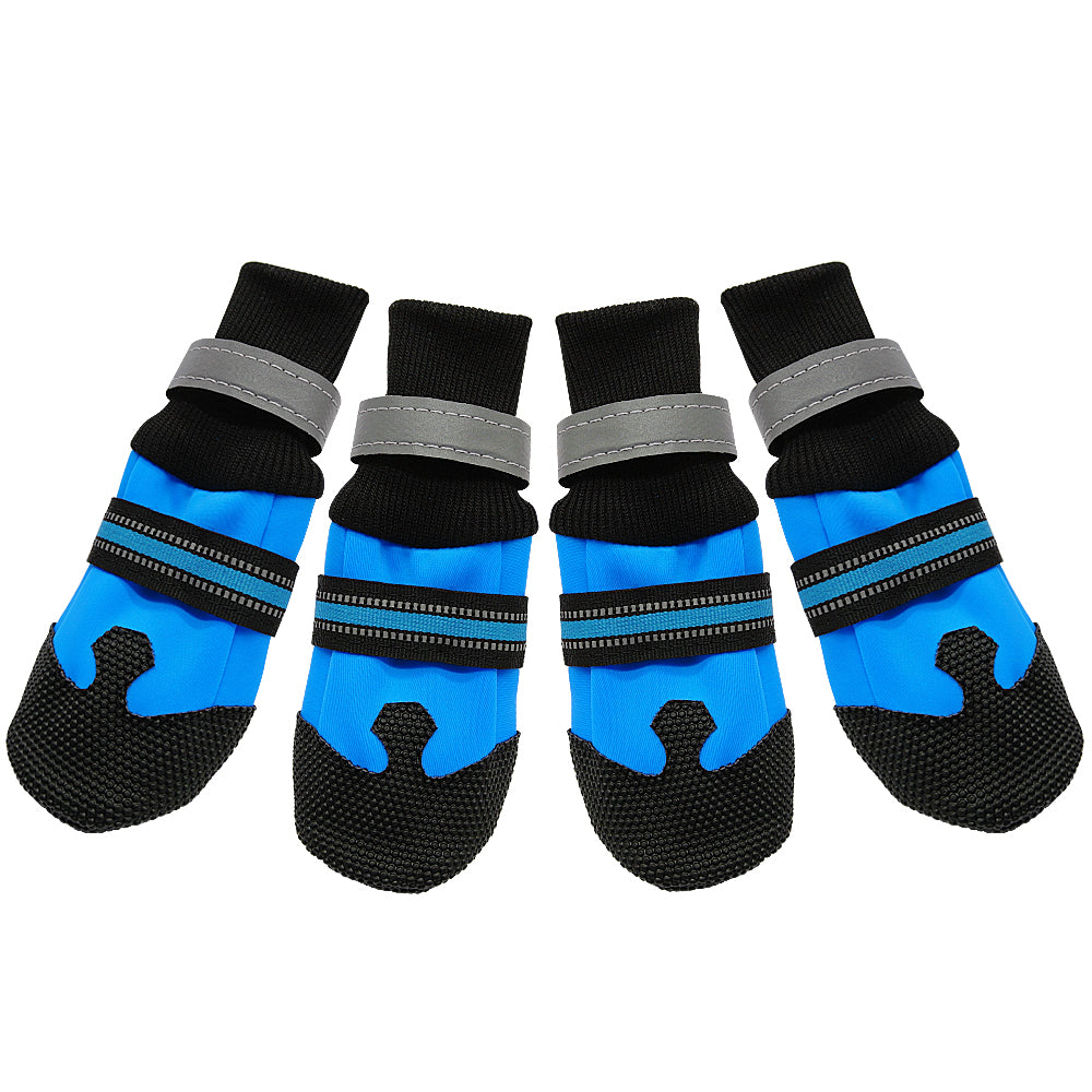 4pcs waterproof winter pet dog shoes anti-slip snow pet boots blxcknorway™