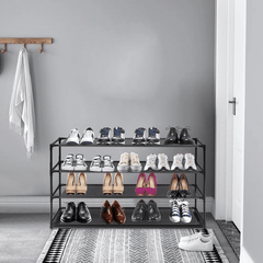 4 Tier Waterproof Non Woven Fabric Shoe Rack