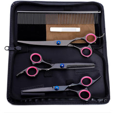 Dog grooming scissors colorful pet trimming scissors set