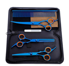 Dog grooming scissors colorful pet trimming scissors set