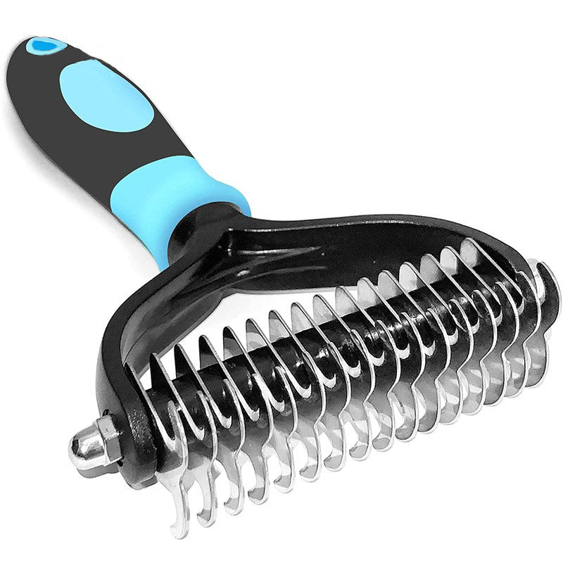 Pet deshedding brush - double-sided for dogs & cats blxck norway™