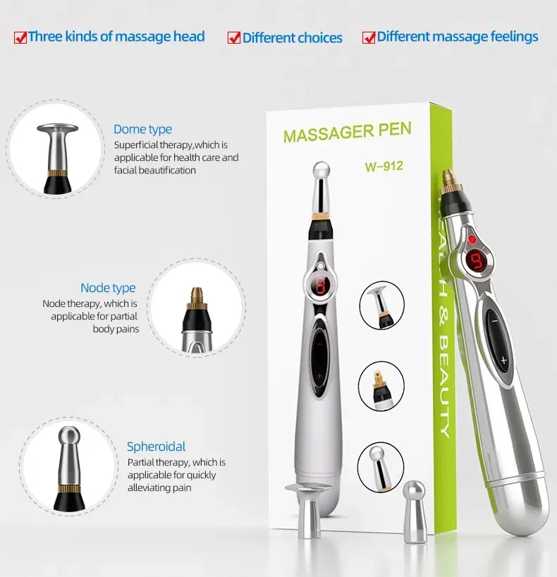 Electronic Acupuncture Massager Pen