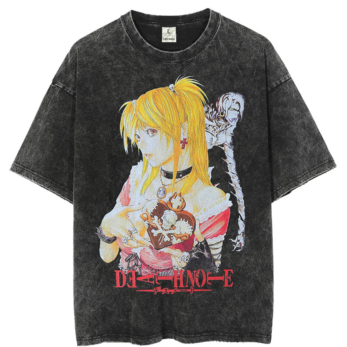 Vintage Misa Amane Anime Oversized Harajuku T-Shit