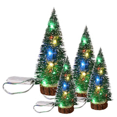 Mini Christmas Tree with Green Cedar LED Lights