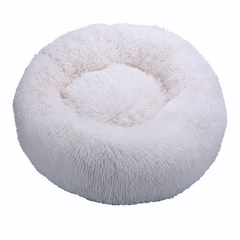 Long Plush Soft Round Pet Beds
