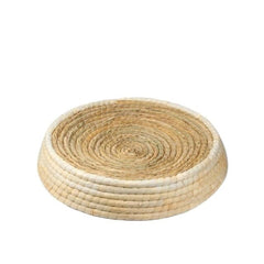 Handmade straw woven cat scratcher house